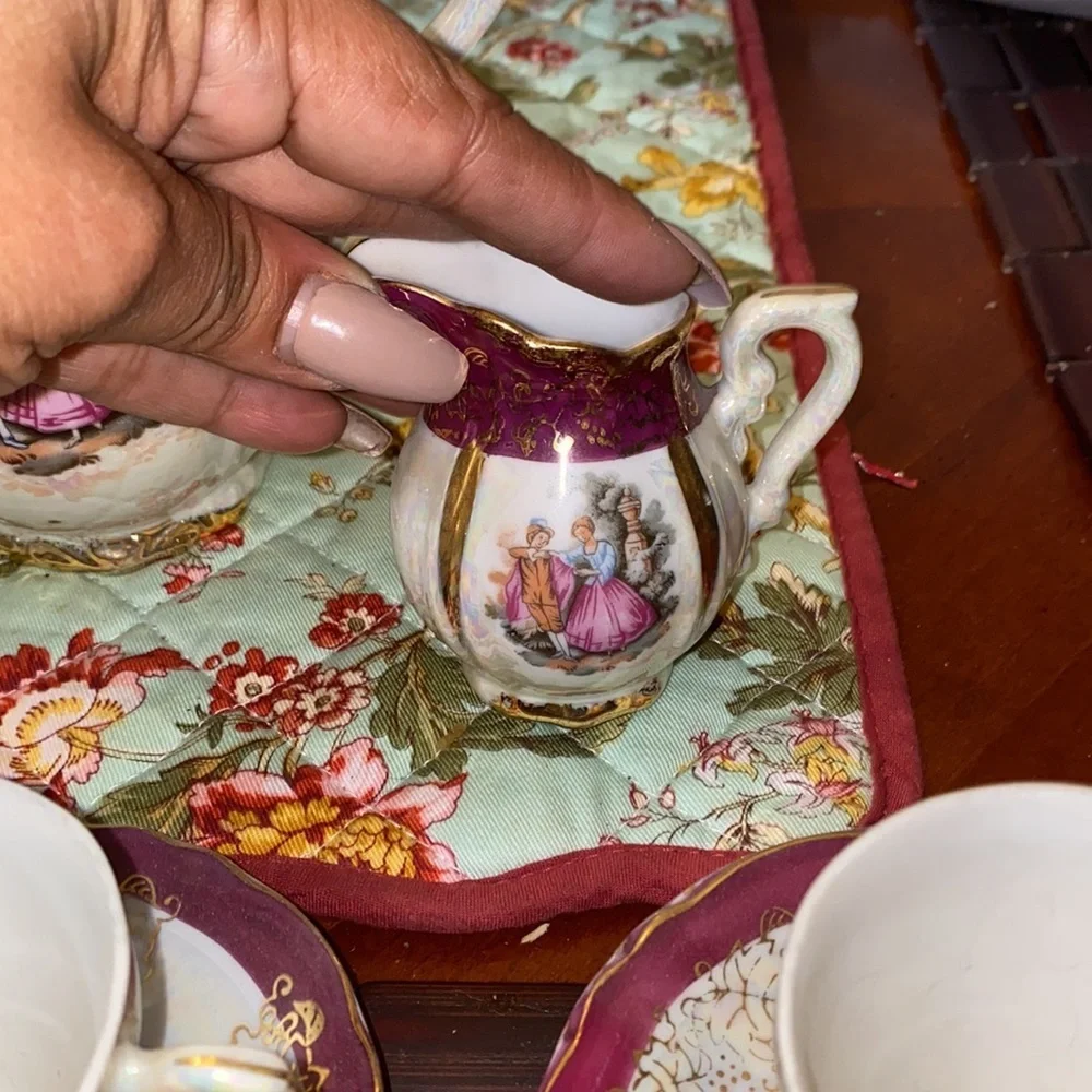 Vintage porcelain 15 pc tea set..